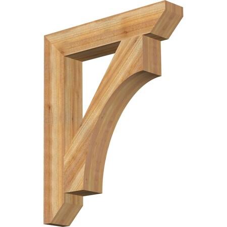 Ekena Millwork Westlake Slat Rough Sawn Bracket, Western Red Cedar, 6"W x 34"D x 42"H BKT06X34X42WTL06RWR